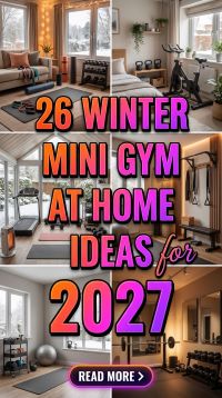 26 Winter Home Workout Room Ideas 2027 With Compact Equipment, Smart Storage, Cozy Flooring, Motivational Wall Decor and Space-Saving Fitness Stations for an Inspiring Home Gym
