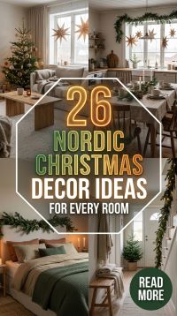 How to Upgrade Your Entire Home With 26 Nordic Christmas Decor Ideas for Under $100 Using Budget-Friendly Candles, Natural Greenery, Fairy Lights and Minimalist Holiday Decorations?